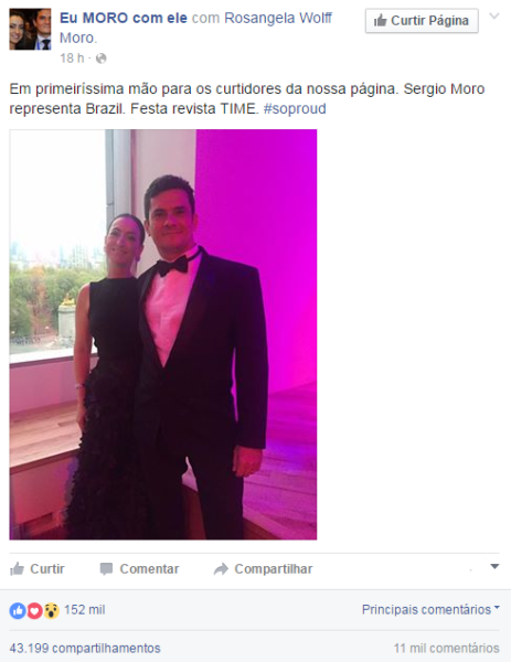 Esposa De Sérgio Moro Publica Foto Em Festa Da Time Representa O Brasil Sul 21 