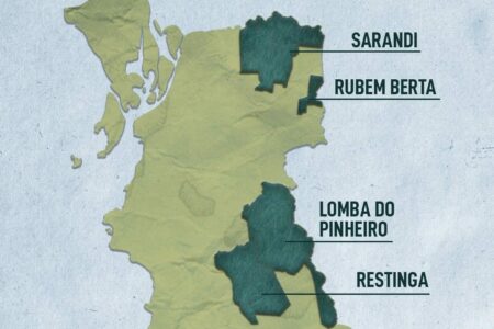 Juntos, quatro bairros somam cerca de 17% da população de Porto Alegre