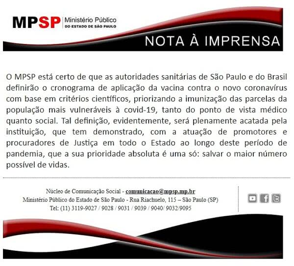 Emissão de boletos MPSP - Ministério Público do Estado de São Paulo