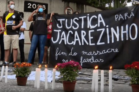 Moradores do Jacarezinho pedem fim dos massacres nas favelas (Reprodução/TV Globo)