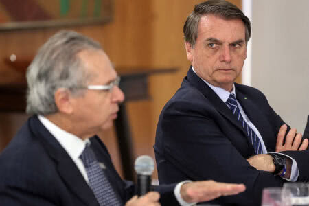 Paulo Guedes, ministro da Economia, e Jair Bolsonaro. (Foto: Marcos Corrêa/PR)