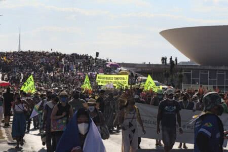 Mobilização em Brasília nesta quarta-feira foi a maior desde a Constituinte, (Foto: Alass Derivas/Deriva Jornalismo)