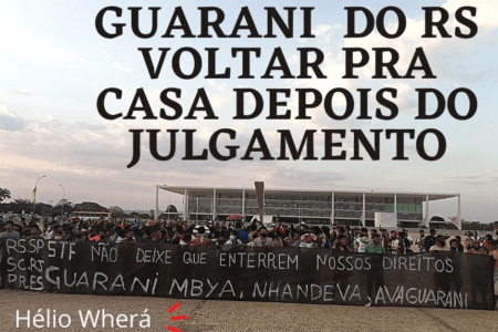 Grupo Mbyá-guarani do RS permanece em Brasília e pede apoio financeiro aos não indígenas