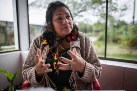 Telma Taurepang luta há mais de 30 anos contra as desigualdades sofridas por mulheres indígenas. Foto: Luiza Castro/Sul21