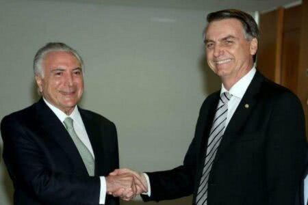 Michel Temer e Jair Bolsonaro (Foto: Agência Brasil)
