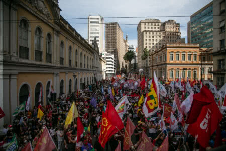 Porto Alegre, 02/10/2021: Ato contra o governo Bolsonaro novamente reúne milhares nas ruas da Cidade. Foto: Luiza Castro/Sul21