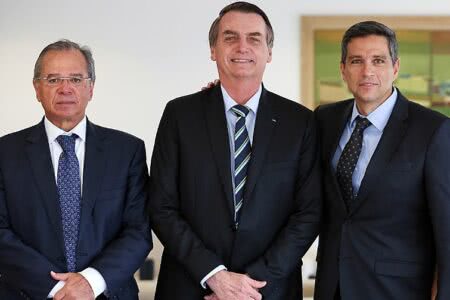 Defensores da agenda ultraliberal do governo, Guedes, Bolsonaro e Campos Neto têm afinidade política de destaque na cúpula do Executivo federal - Marcos Corrêa/PR