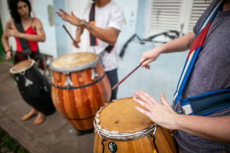 Coletivo Candombe Poa promove resgate do ritmo afro-uruguaio em Porto Alegre | Foto: Luiza Castro/Sul21