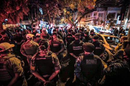 Na última sexta (5), Melo acompanhou ação integrada das Forças Policiais na rua Padra Chagas. Foto: Mateus Raugust/PMPA
