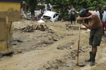 Bairro Castelânea em Petrópolis, após fortes chuvas  que atingiram a região Serrana do Rio.  Foto: Tânia Rêgo/Agência Brasil