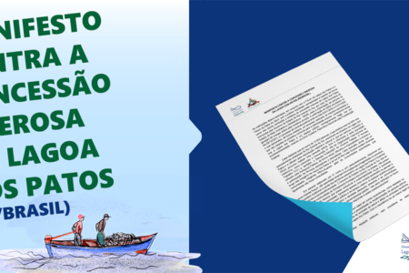 Manifesto contra a concessão onerosa da Lagoa dos Patos