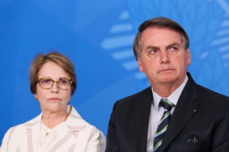 Ministra da Agricultura, Tereza Cristina, e Jair Bolsonaro. Foto: Isac Nóbrega/PR