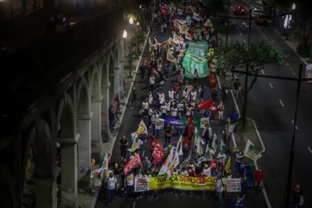 Marcha marcou a abertura dos fóruns |  Foto: Luiza Castro/Sul21
