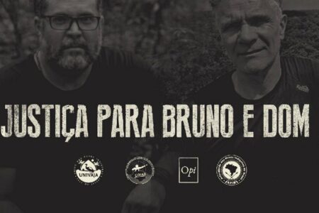 Cartaz de campanha por Justiça para Bruno e Dom (Reprodução)