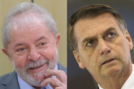 Pesquisa Ipec: Lula lidera com 44% das intenções de voto. Bolsonaro tem 31%