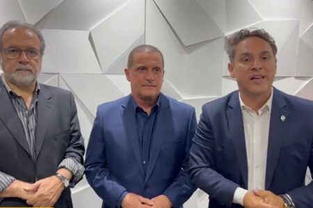 Victorino (esq), Onyx (centro) e Zucco são as caras da extrema-direita no RS | Foto: Reprodução