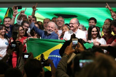 Lula no primeiro discurso depois de eleito. Foto: Rovena Rosa/Agência Brasil