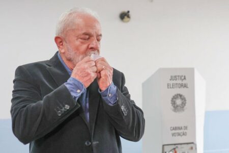 Lula após votar em São Bernardo do Campo | Foto: Ricardo Stuckert 