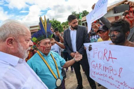 Presidente Luiz Inácio Lula da Silva visita hospital indígena em Boa Vista, capital de Roraima. Foto: Ricardo Stuckert/Palácio do Planalto