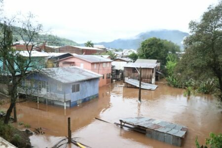 Muçum é um dos municípios mais atingidos pelas chuvas. Foto: Luis Gustavo Bettinelli/Prefeitura de Muçum