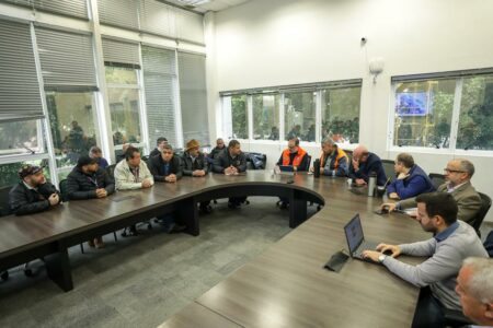 Reunião da Prefeitura com o Sindicato dos Rodoviários e representantes da Carris sobre a privatização da companhia |  Fotos: Pedro Piegas / PMPA