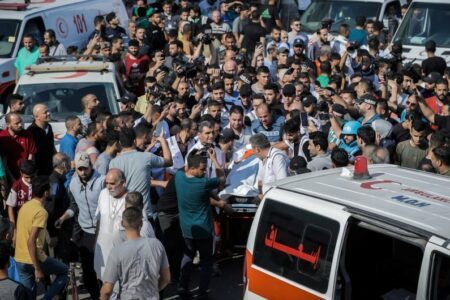 A OMS alerta que os hospitais na Faixa de Gaza estão num ponto de ruptura. Foto: OMS