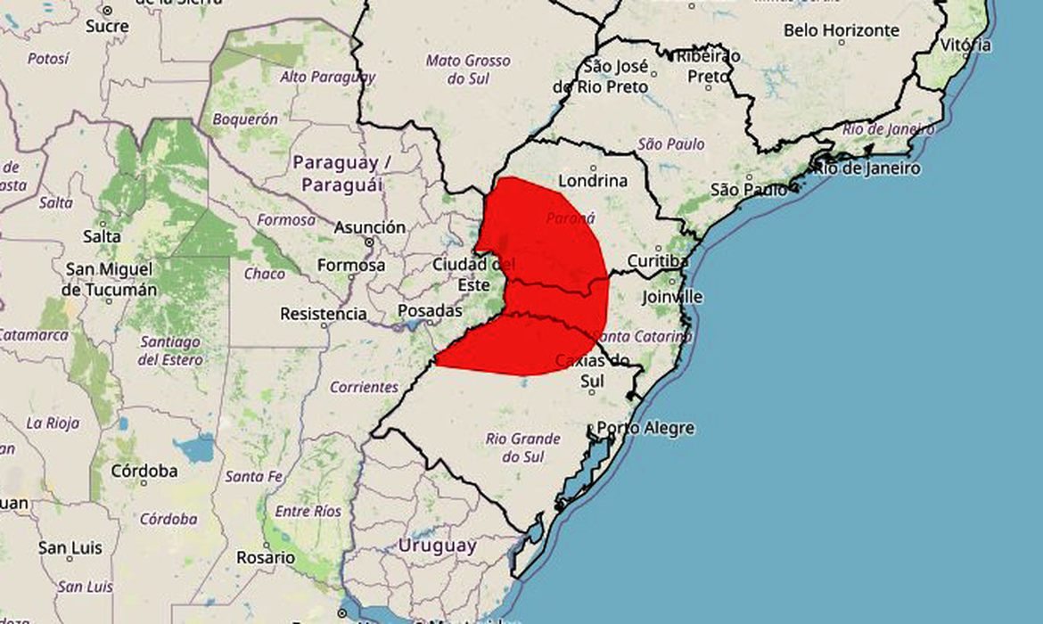 Ciclone no Sul: RS e SC têm alerta vermelho de alto perigo de temporal