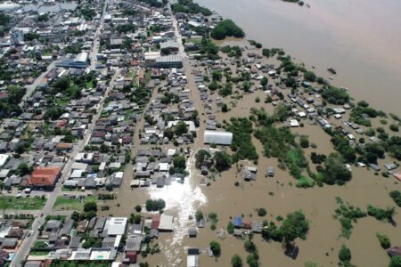 Enchentes na região de São Jerônimo (RS). Foto: Soldado Maiquel Moura/ Defesa Civil RS