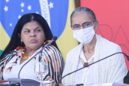 Ministras Marina Silva e Sônia Guajajara. Foto: Valter Campanato/Agência Brasil
