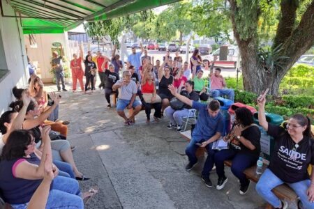 Trabalhadores do Hospital Padre Jeremias, de Cachoeirinha, aprovaram a greve em assembleia realizada na última quarta (27) | Foto: Divulgação