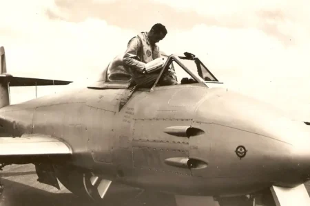 O piloto fez a primeira missão nos céus da It[alia em novembro de 1944 e a última em maio de 1945. Foto: Arquivo Pessoal