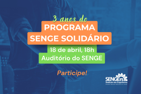 Programa SENGE Solidário celebra três anos em evento nesta quinta