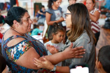 Janja visita abrigos e presta solidariedade aos gaúchos afetados pelas enchentes em Canoas