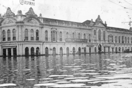 Enchente de 1941 em Porto Alegre (Foto: Memória CP)